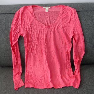 Diesel Pink 100% Lycocell Long Sleeve T-Shirt Size S